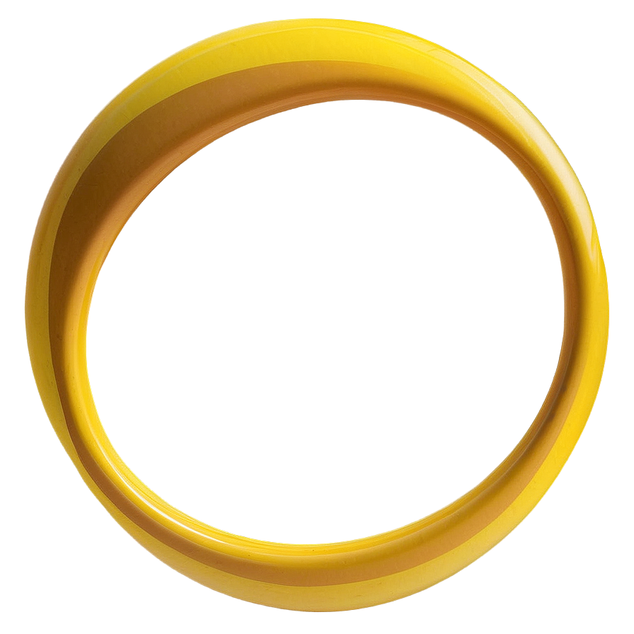 Honey Yellow Circle Framework Png Fbp PNG image