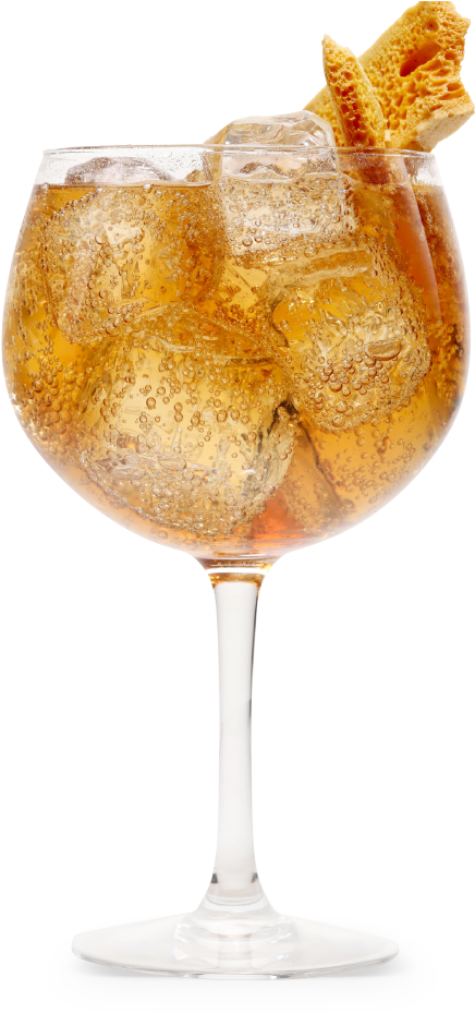 Honeycomb Garnished Cocktail Glass PNG image