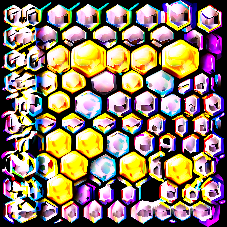 Honeycomb Grid Pattern Png 06262024 PNG image