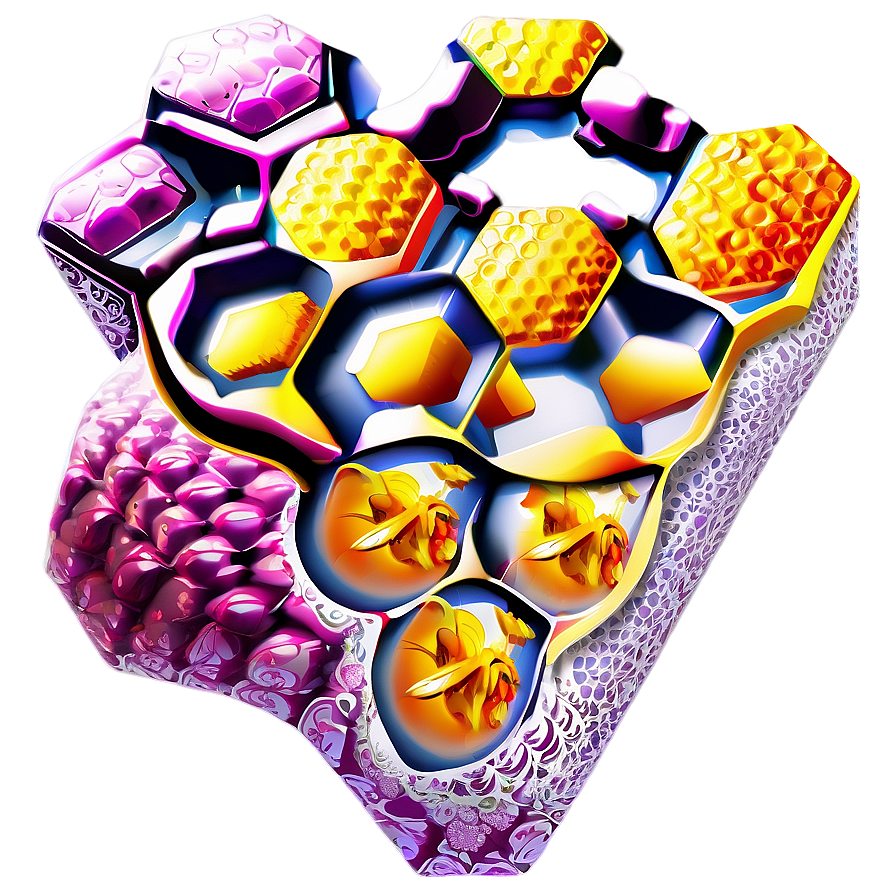 Honeycomb Illustration Png 80 PNG image