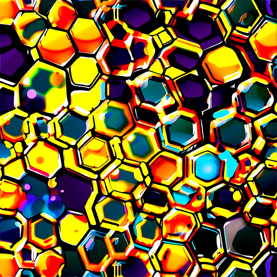 Honeycomb Pattern Illustration Png Ywa47 PNG image