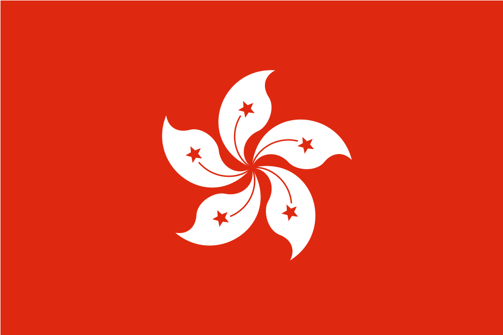 Hong Kong Flag Red Background PNG image