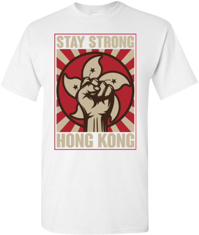 Hong Kong Solidarity T Shirt Design PNG image