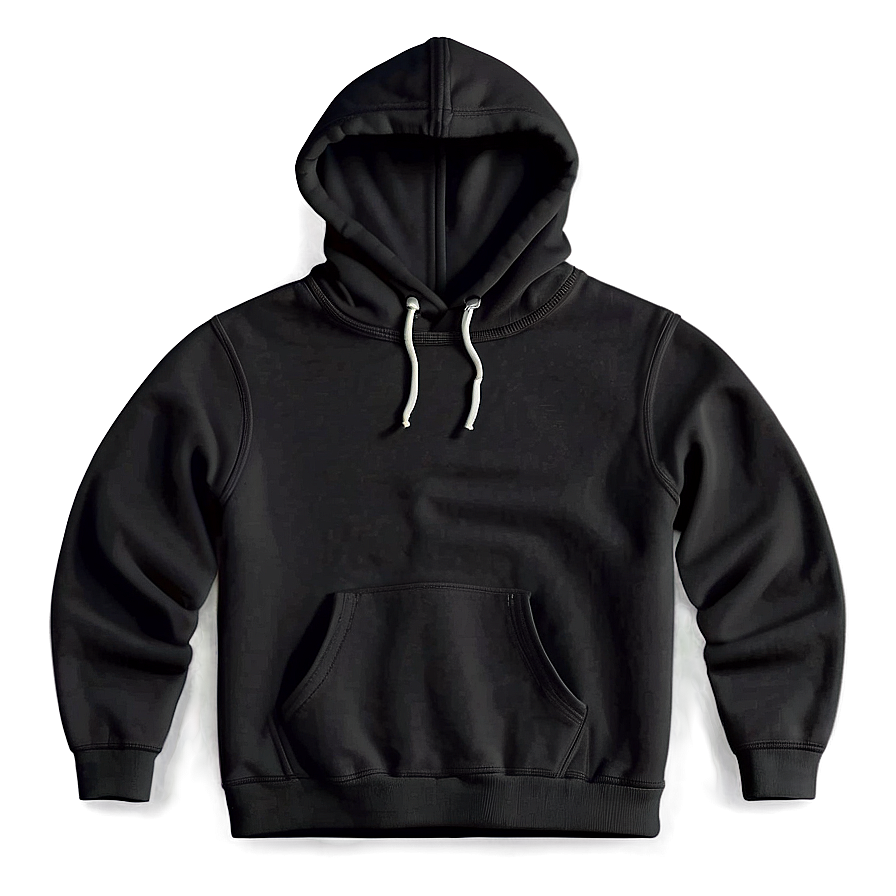 Hooded Black Sweatshirt Png 20 PNG image