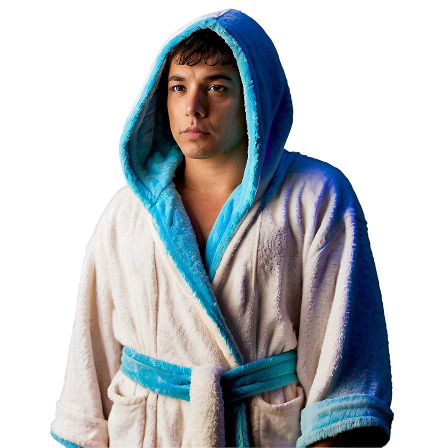 Hooded Terry Cloth Robe Png Jbw4 PNG image