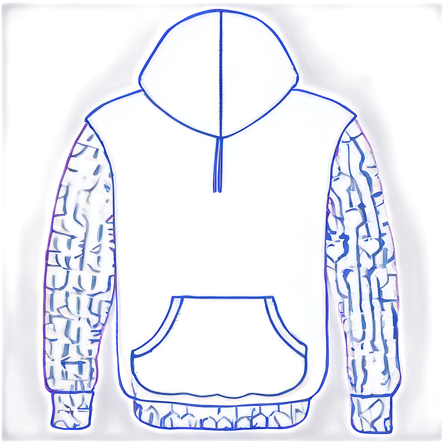 Hoodie Outline Graphic Png Chq23 PNG image