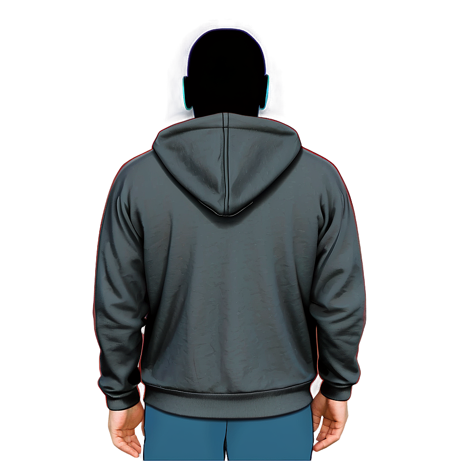 Hoodie With Kangaroo Pocket Template Png 5 PNG image