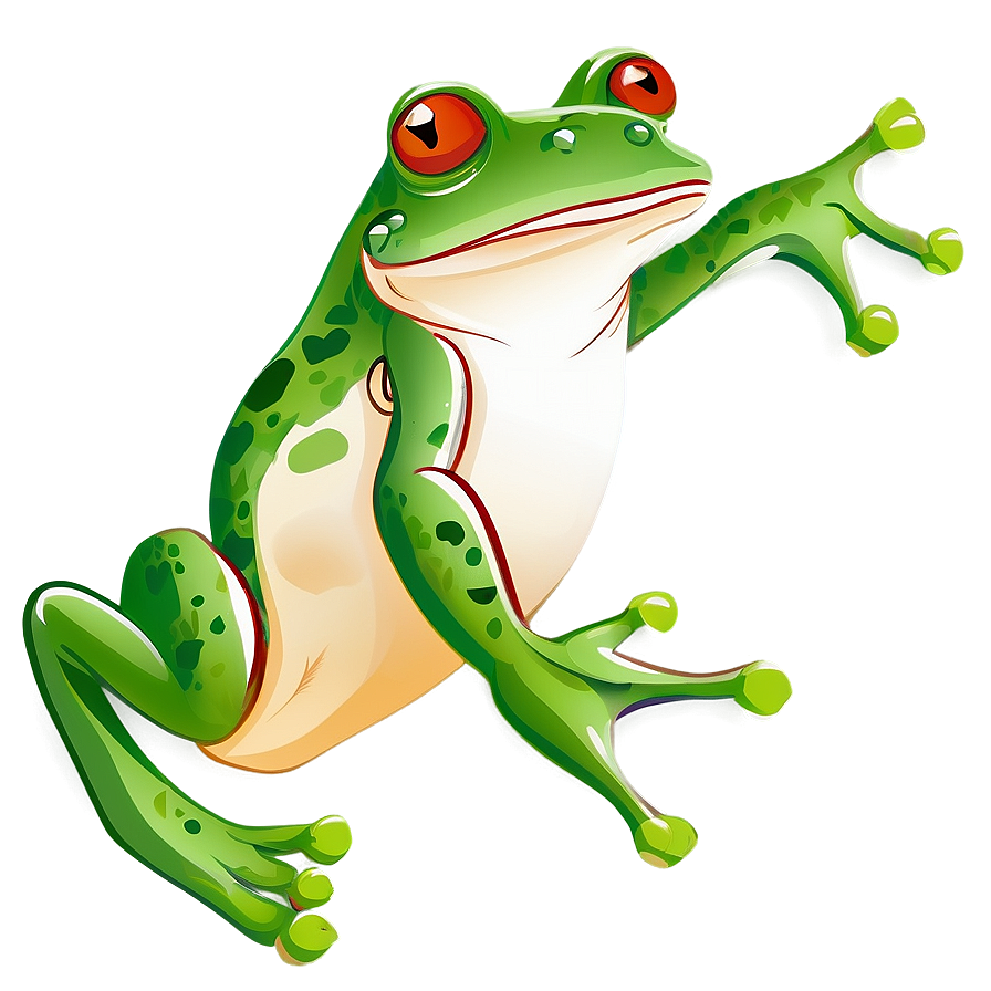 Hopping Frog Clipart Png 06262024 PNG image