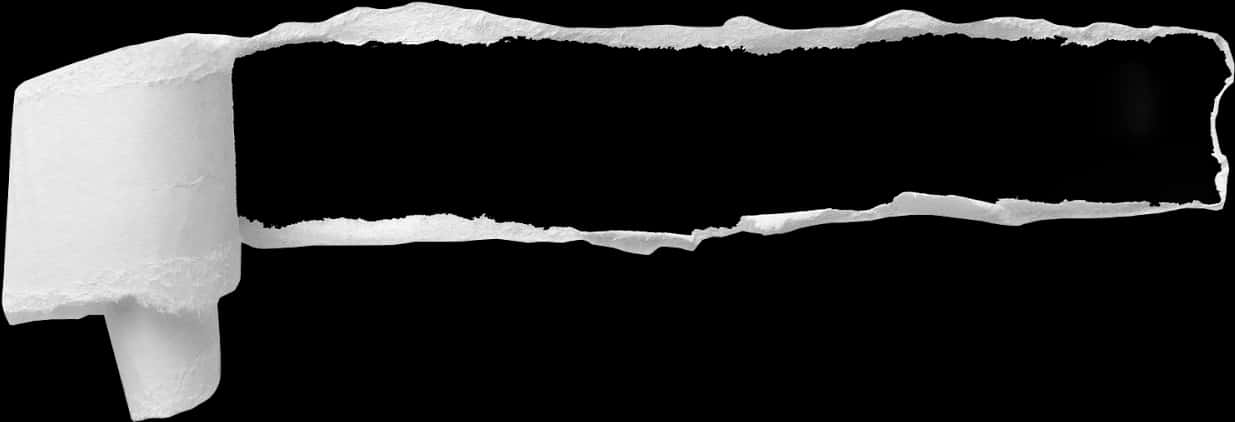 Horizontal Torn Paper Edge Black Background PNG image
