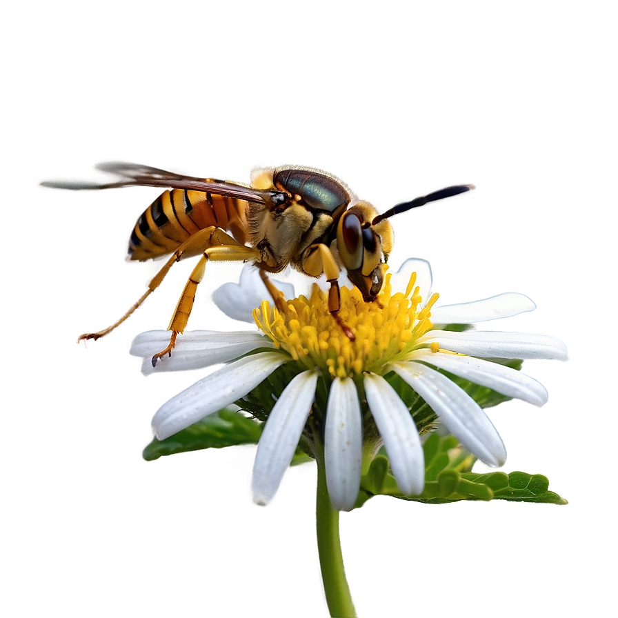 Hornet On Flower Png 06132024 PNG image