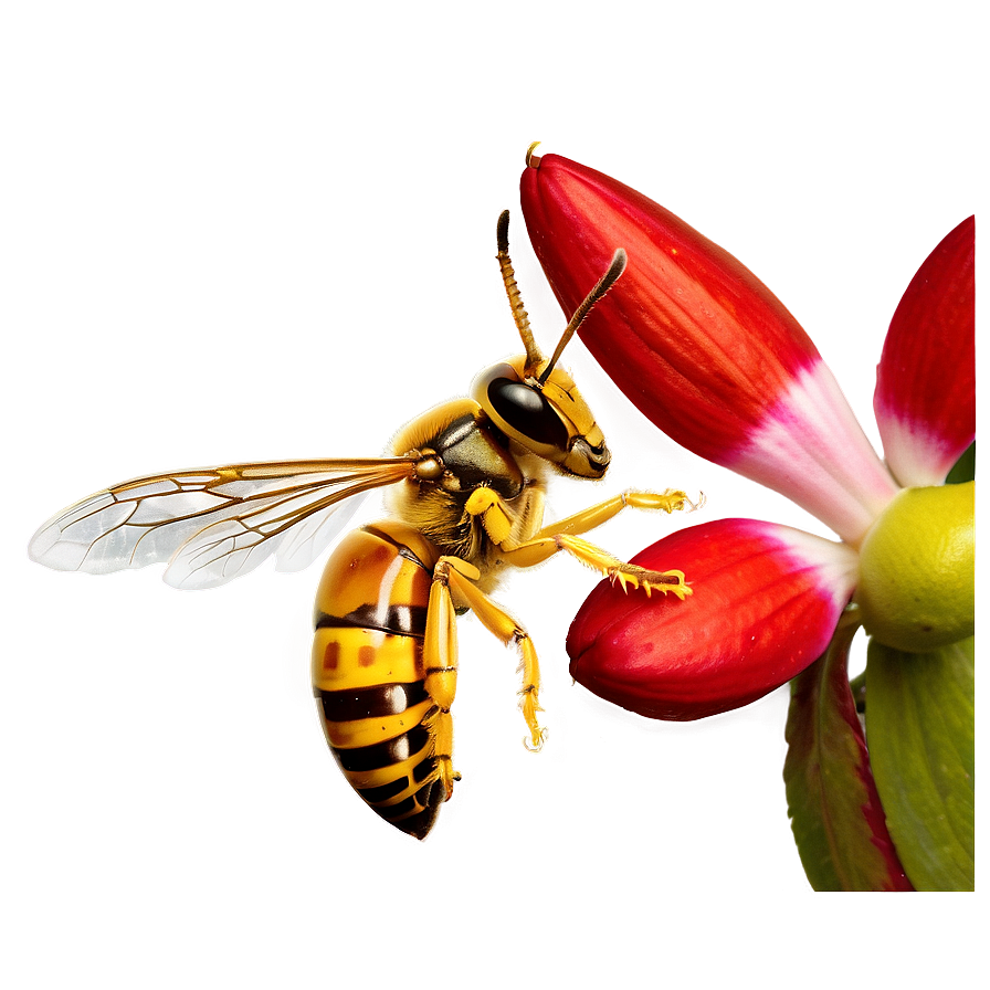 Hornet On Flower Png Qxq3 PNG image