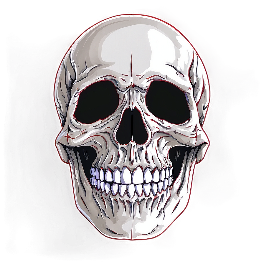 Horror Skull Face Design Png Jeb41 PNG image