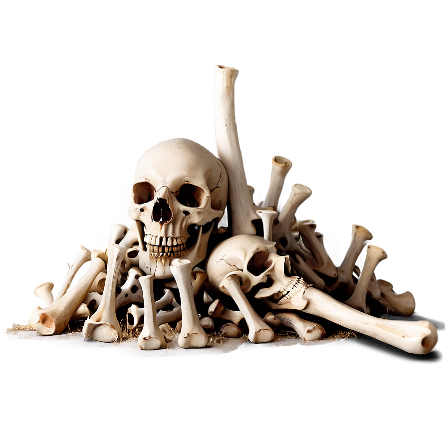 Horror Theme Bone Pile Png Bmr33 PNG image