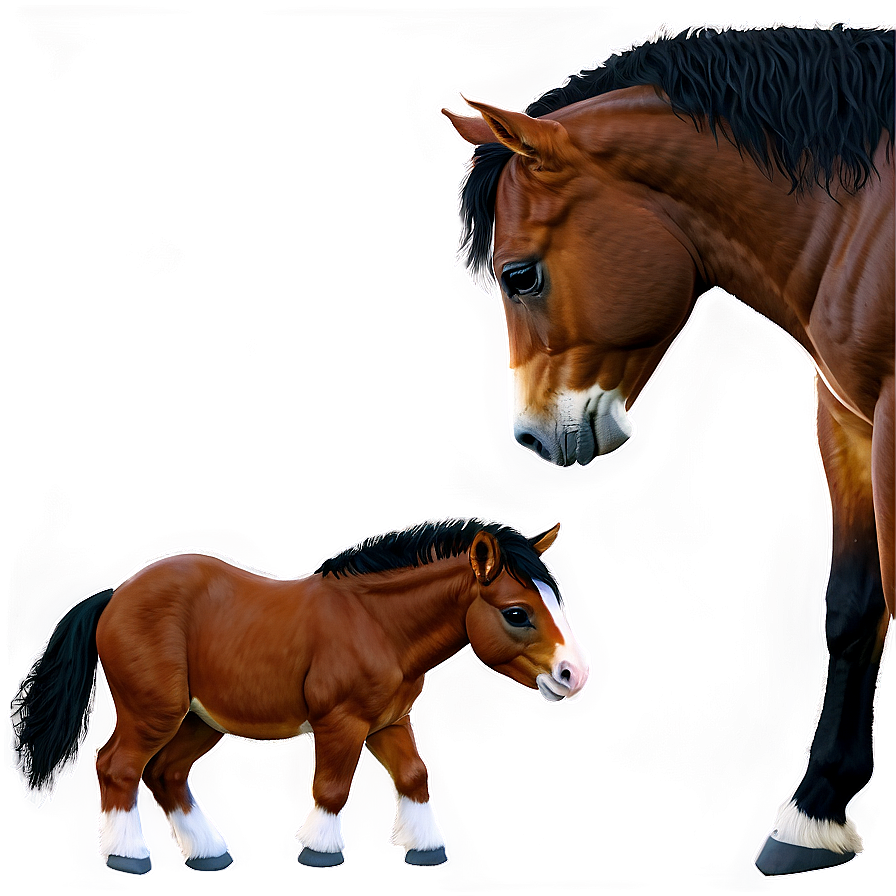 Horse And Foal Png 42 PNG image