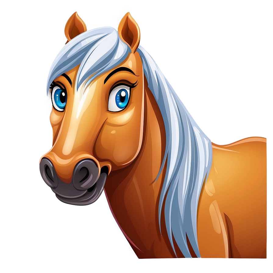 Horse Cartoon Logo Png 06212024 PNG image