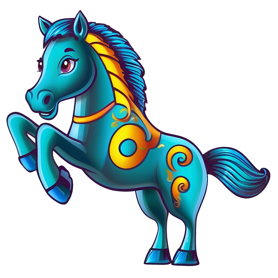 Horse Cartoon Outline Png 06212024 PNG image