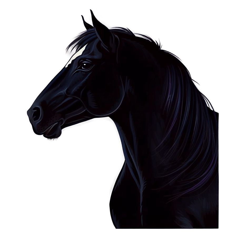 Horse Cartoon Silhouette Png Bjw PNG image