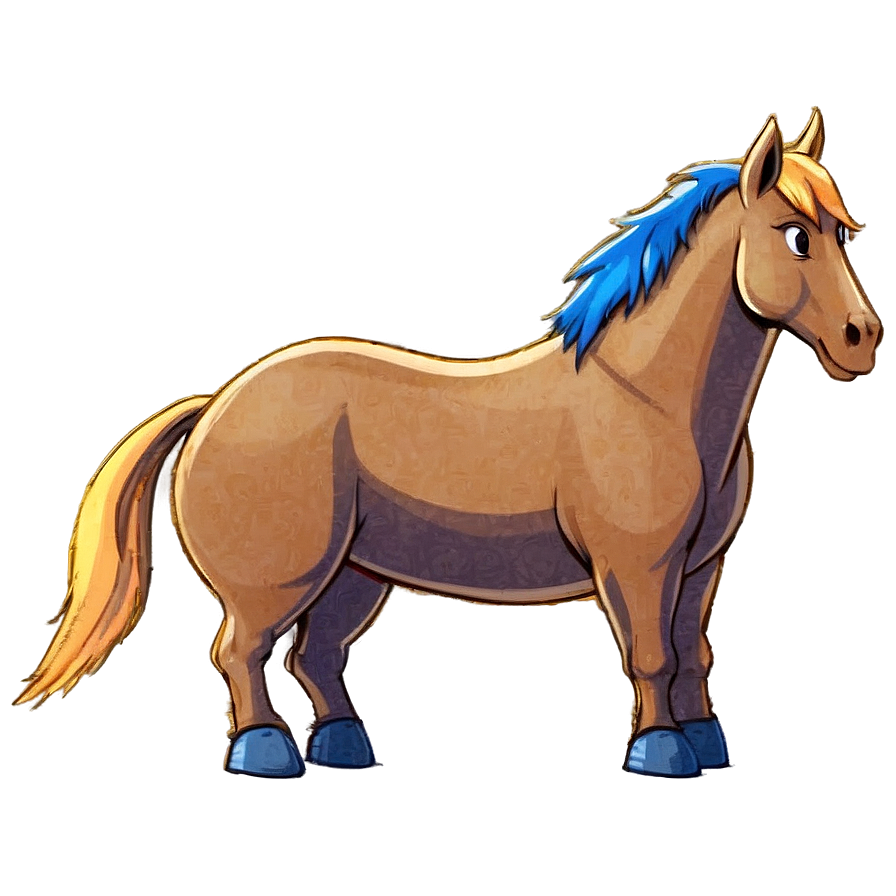 Horse Cartoon Sketch Png Vsq7 PNG image