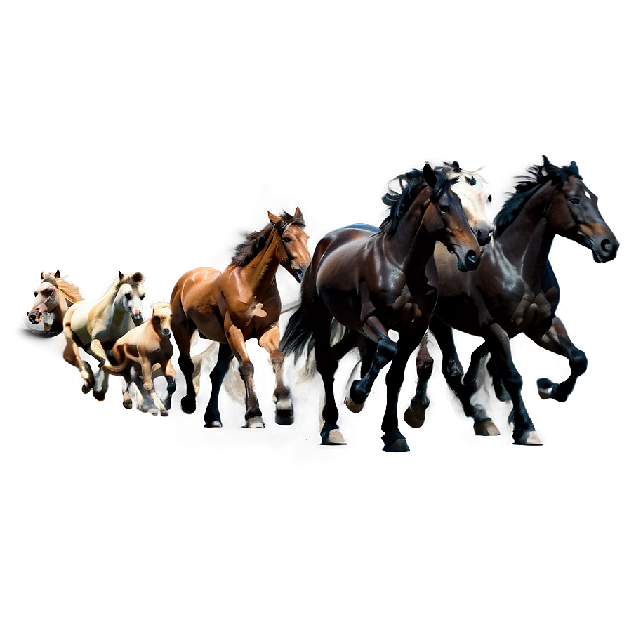 Horse Herd Png 05032024 PNG image