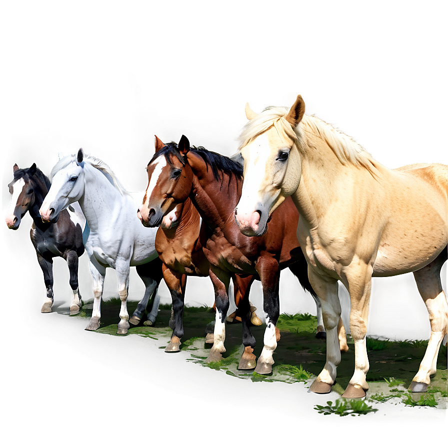 Horse Herd Png 22 PNG image