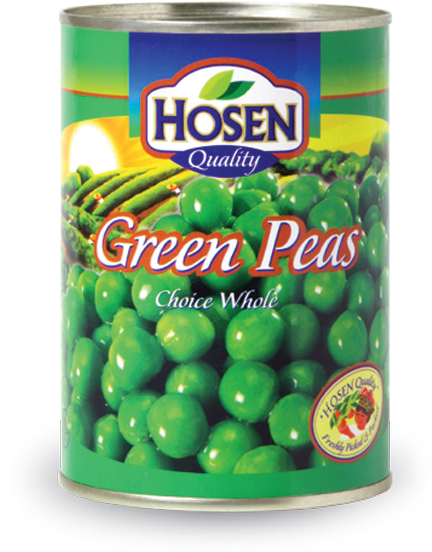 Hosen Green Peas Can PNG image