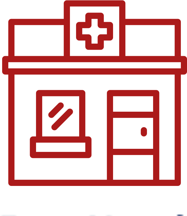 Hospital Icon Outline PNG image