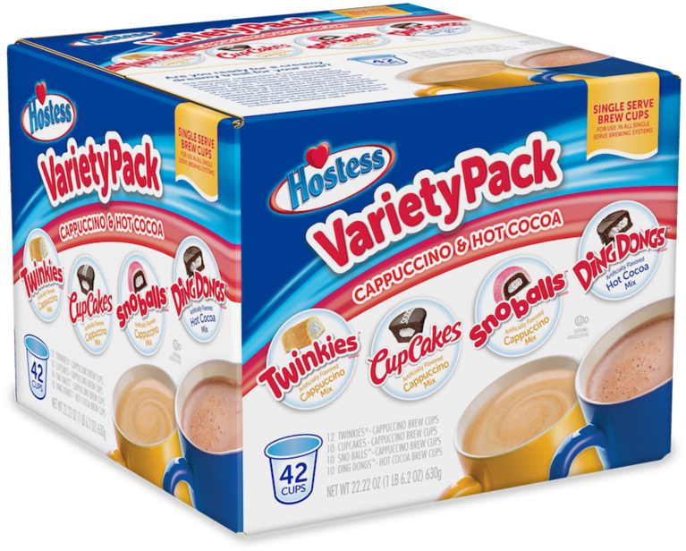 Hostess Variety Pack Brew Cups Box PNG image