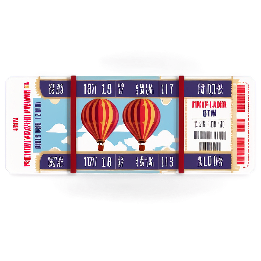 Hot Air Balloon Ride Ticket Png Wod PNG image