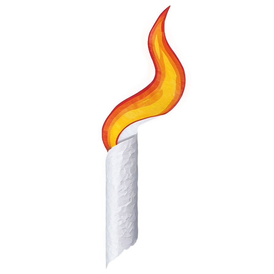 Hot Burning Paper Look Png 06122024 PNG image