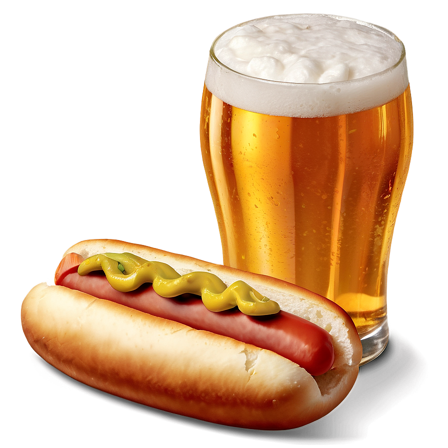 Hot Dog With Beer Png 05232024 PNG image