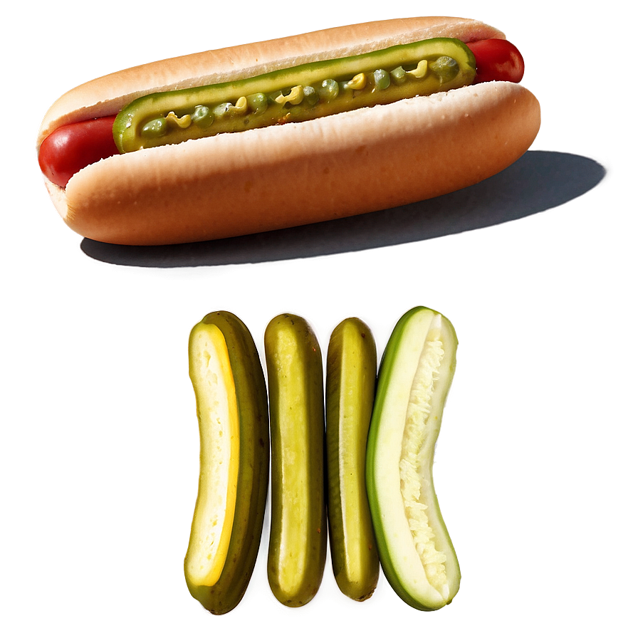 Hot Dog With Pickles Png 05232024 PNG image