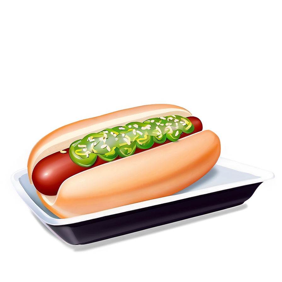 Hot Dog With Relish Png 05232024 PNG image