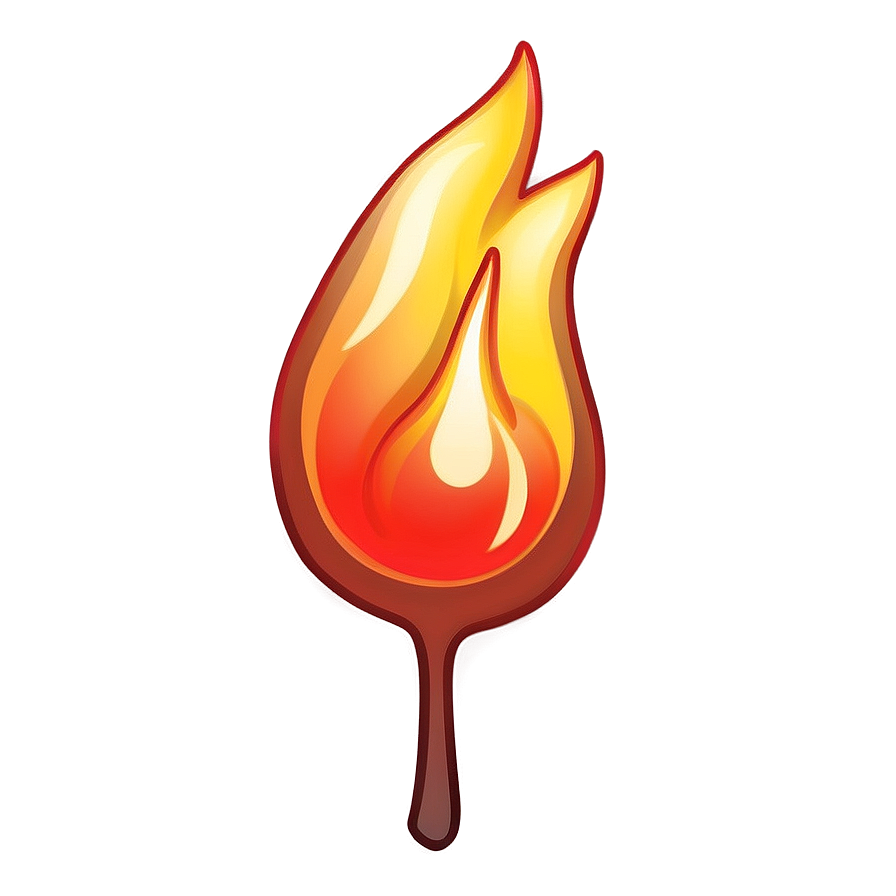 Hot Fire Emoji Artwork Png 76 PNG image