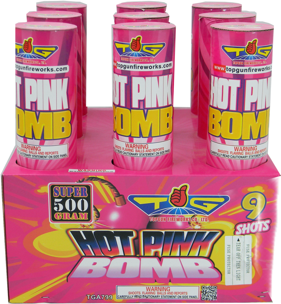 Hot Pink Bomb Fireworks PNG image