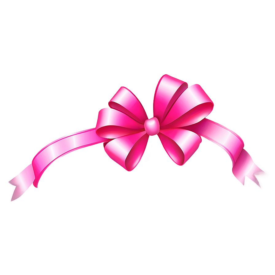 Hot Pink Gift Bow Png Skx PNG image