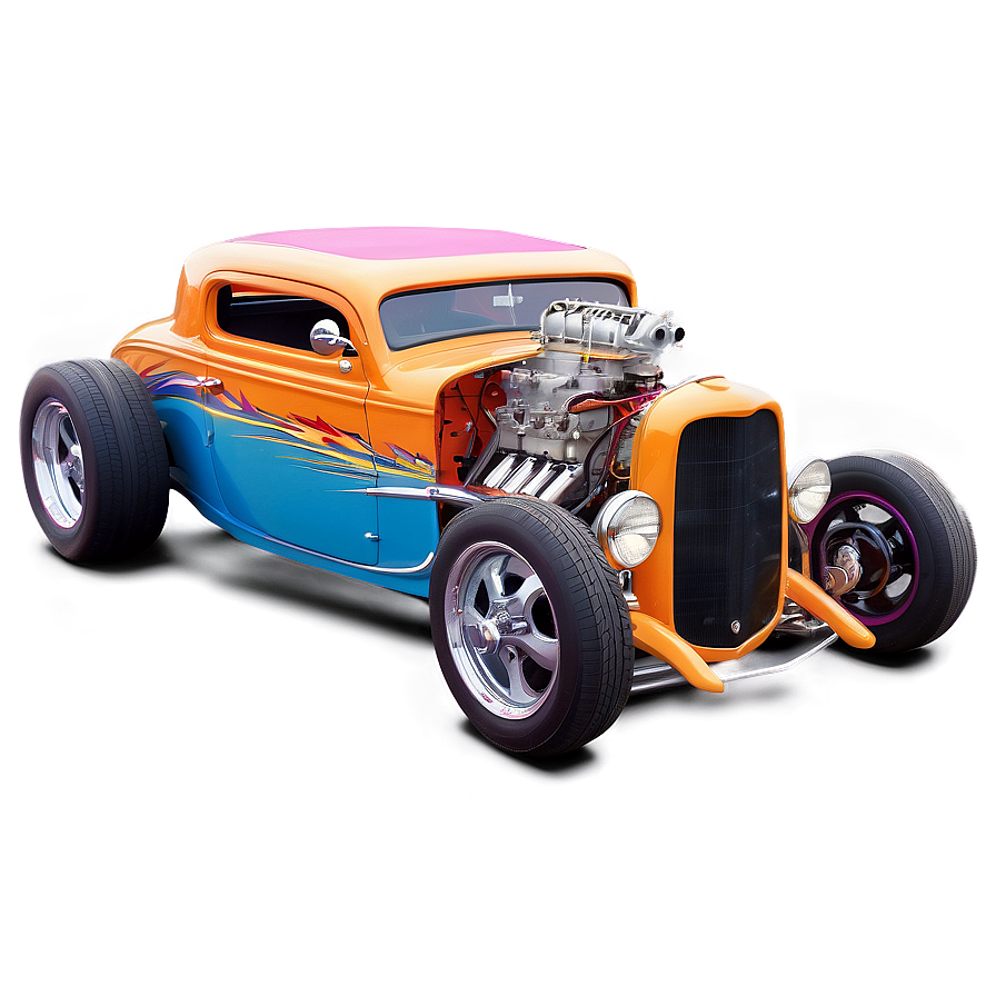 Hot Rod At Sunset Png 06252024 PNG image