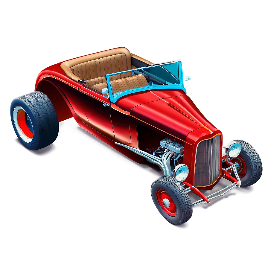 Hot Rod Convertible Sketch Png 06252024 PNG image