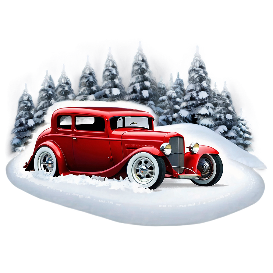 Hot Rod Winter Drive Png Nma67 PNG image