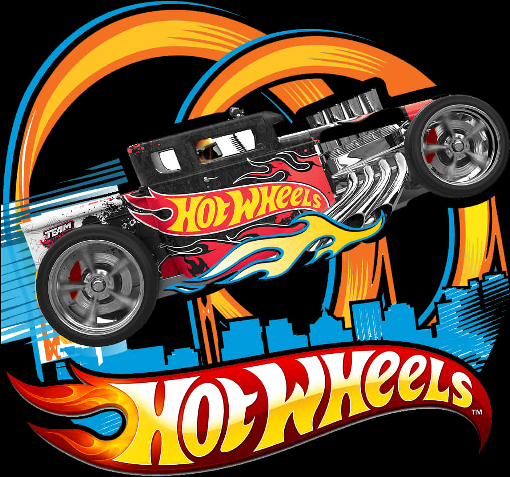 Hot Wheels Racing Car Graphic PNG image