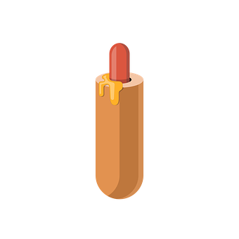 Hotdog Lipstick Illustration PNG image