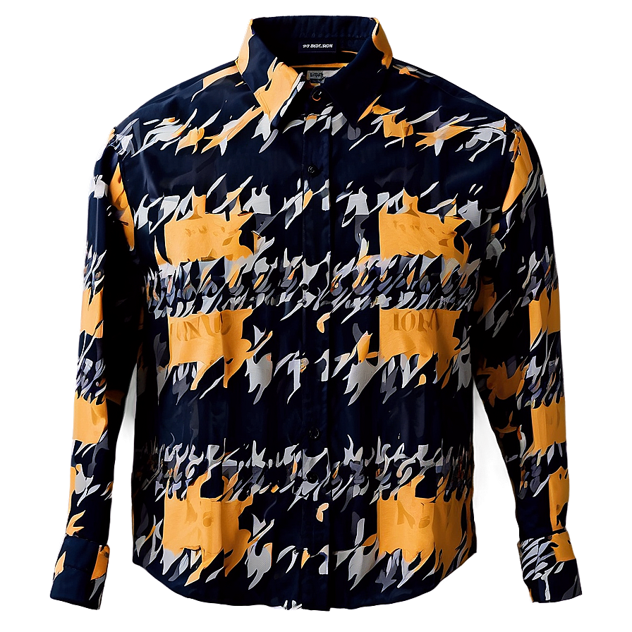 Houndstooth Collar Shirt Png 70 PNG image