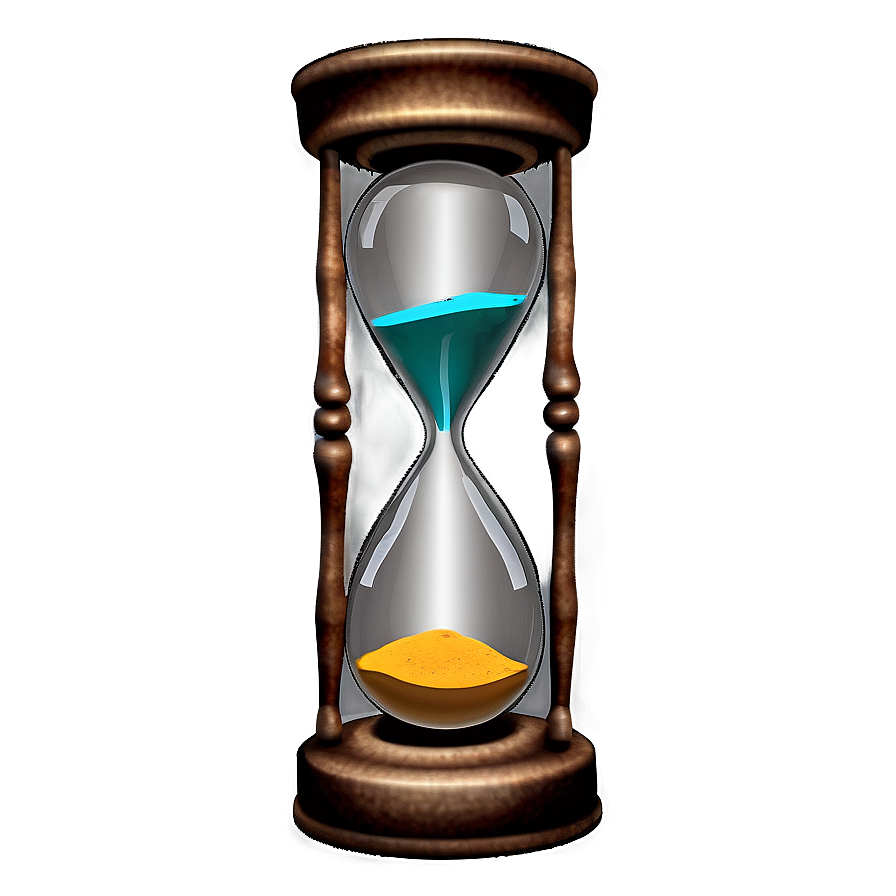 Hourglass Symbolizing Patience Png Dor PNG image