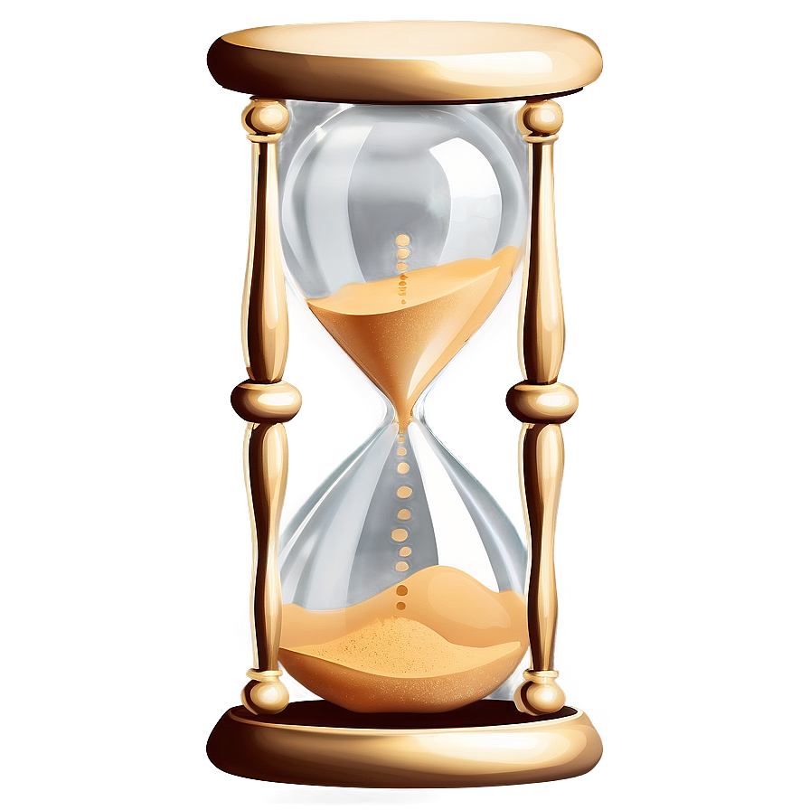 Hourglass With Flowing Sand Png Smf PNG image