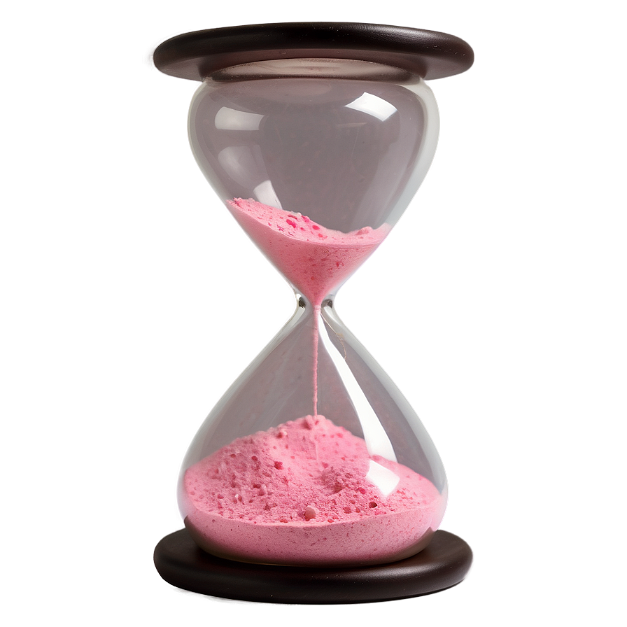 Hourglass With Pink Sand Png 87 PNG image