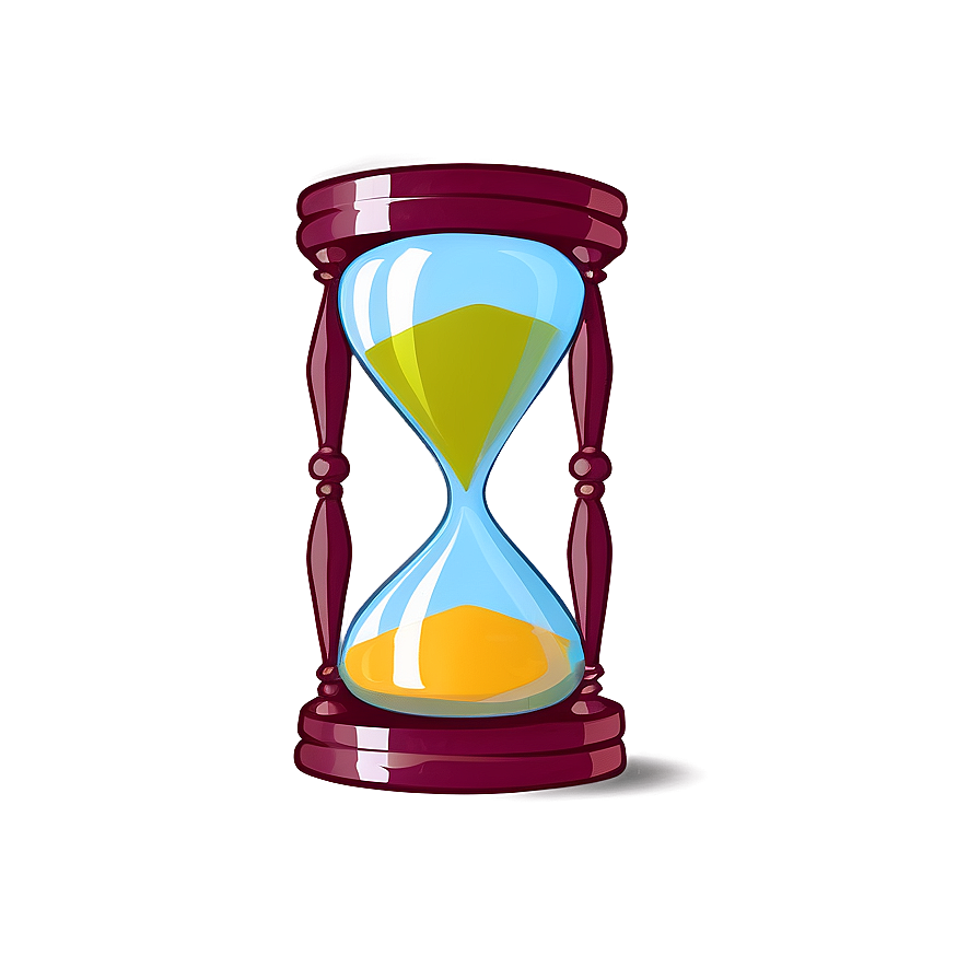 Hourglass With Reflective Surface Png 87 PNG image