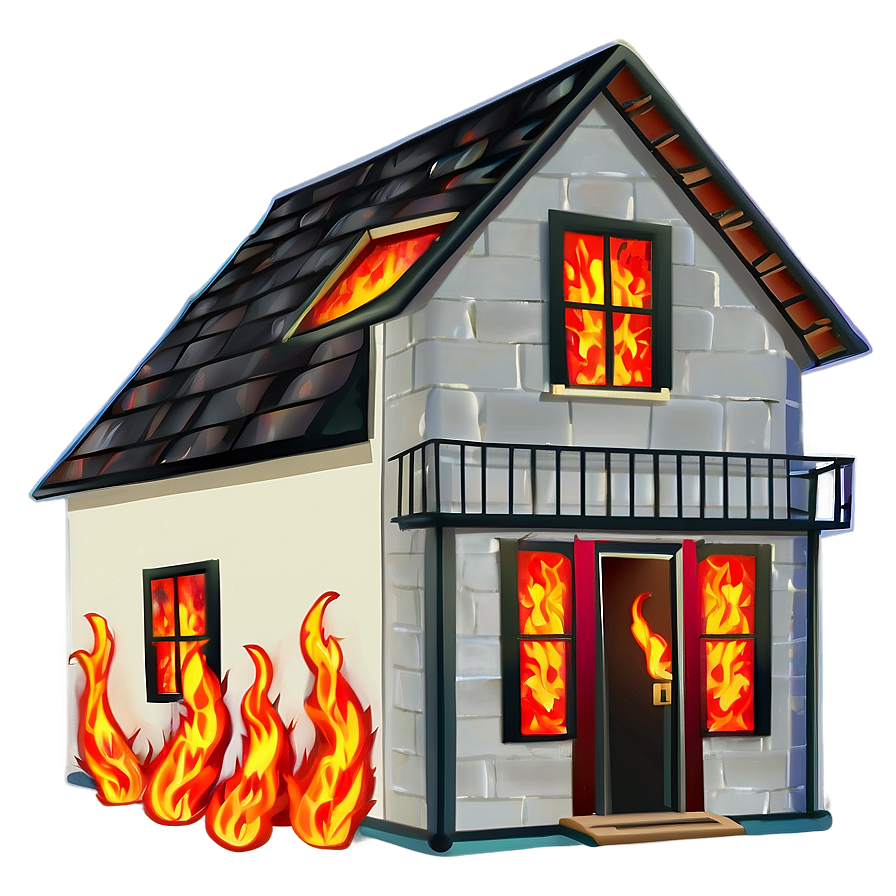 House On Fire Clipart Png Rjw10 PNG image