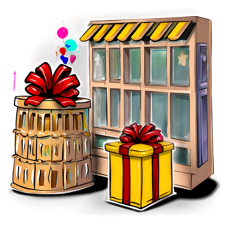 House Party Gift Corner Png 06262024 PNG image