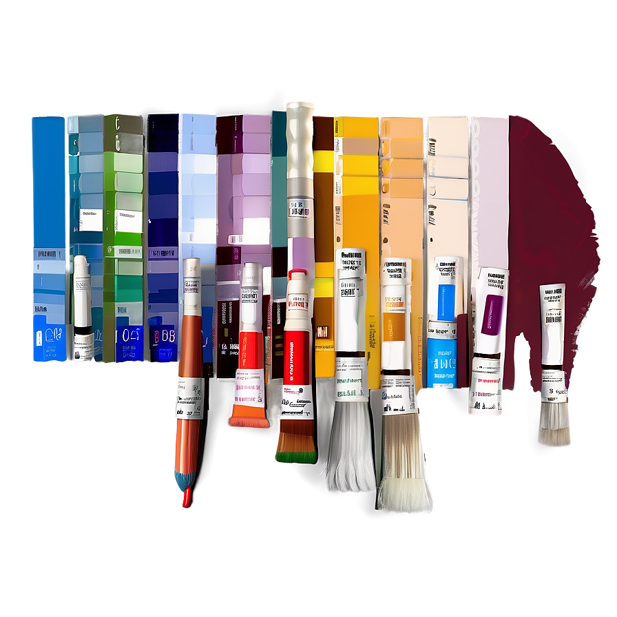 House Renovation Paint Swatches Png 2 PNG image