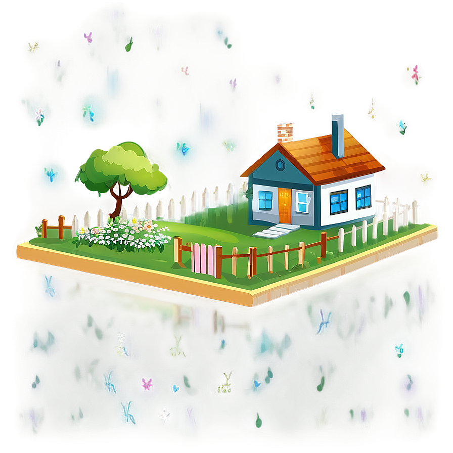 House With Garden Clipart Png Lpc PNG image