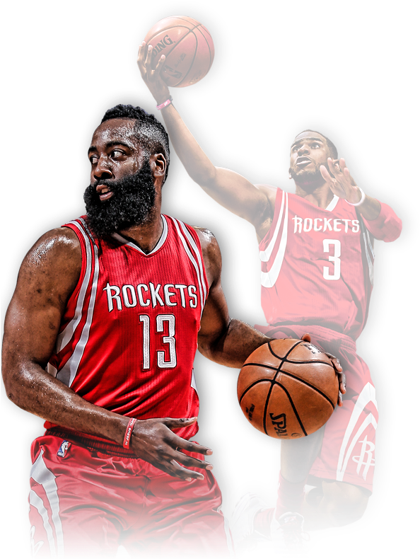Houston Rockets Basketball Players PNG image
